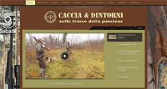 Desktop Screenshot of cacciaedintorni.it